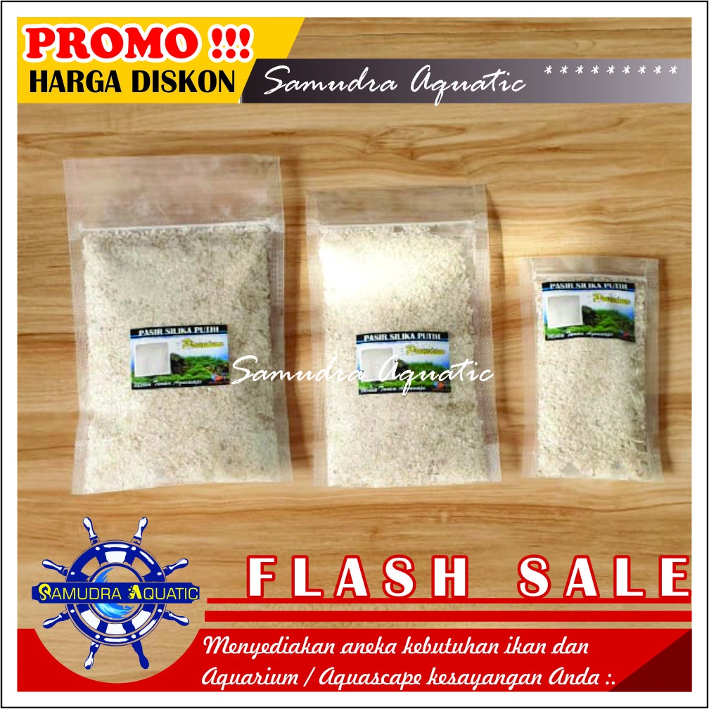 Pasir Hias SILIKA PUTIH 250gr, Pasir Putih Silica Putih Pasir Aquarium Aquascape KEMASAN PREMIUM