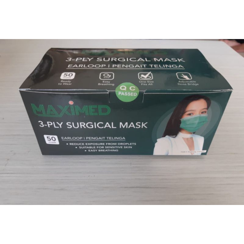 Masker Maximed / Onemed 3 ply Medis isi 50 pcs