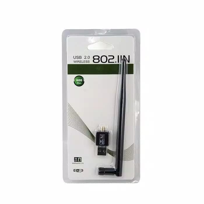 USB WIFI 2.0 WIRELESS 802.IIN UP TO 600MBPS 802.IIN, USB WIFI UP TO 600MPPS UP.TO 6O0MBPS ANTENA PANJANG