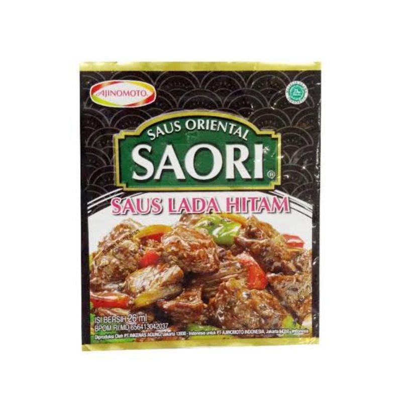 

SAORI saus lada hitam 22 ml