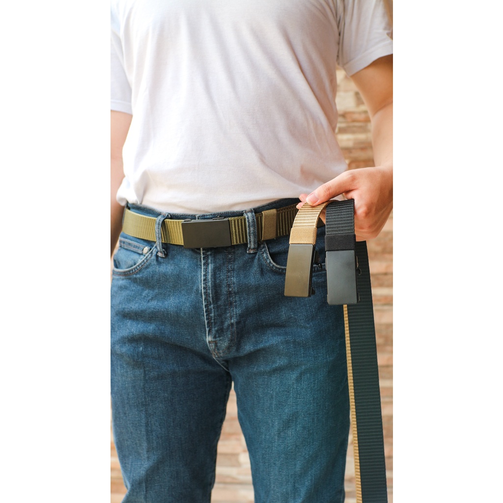 IKAT PINGGANG TACTICAL PRIA DEWASA METAL BUCKLE / SABUK PRIA - MC-SA-10