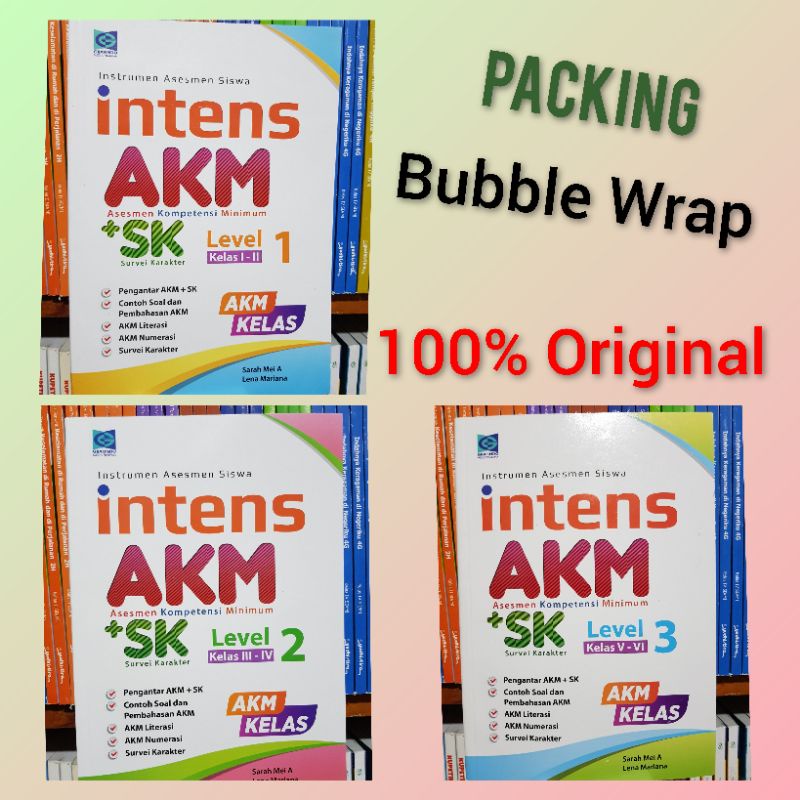 Intens AKM + SK SD LEVEL 1 kelas 1-2.LEVEL 2 Kelas 3.4 LEVEL 3 kelas 5.6.LEVEL 4 Kelas 7.8.LEVEL 5 K