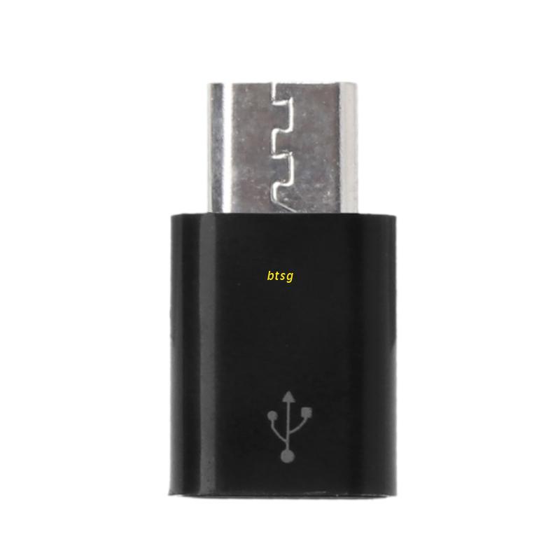Btsg Adapter Konektor USB 3.1 Tipe C Ke MIcro USB Female Untuk Macbook / Handphone