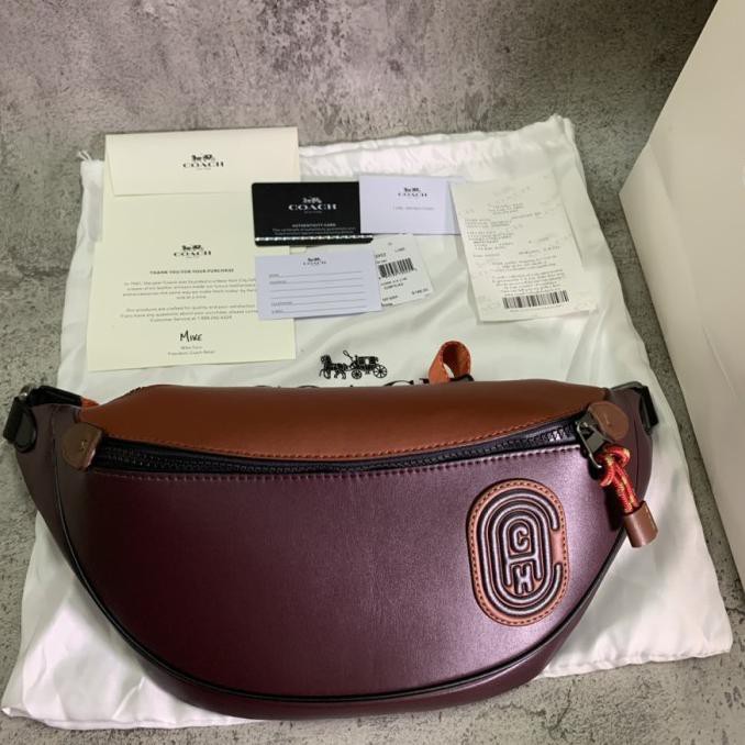 Eklusif (100% Original) Waistbag Coach All Variant Iconic Signature Bumbag - Random Promo