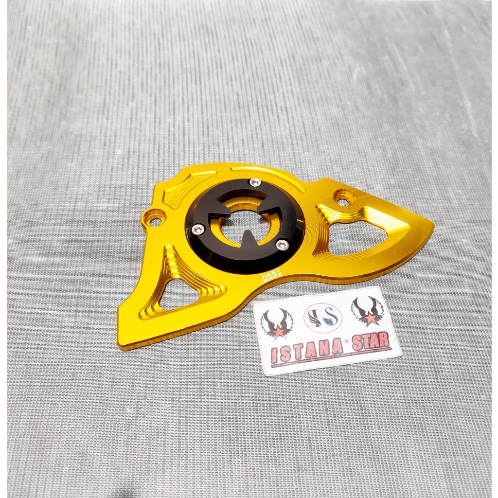 Cover Gear Depan/Tutup Gear Depan Variasi Motor Vixion Xabre R15 Plus jalu as roda depan/EMAS