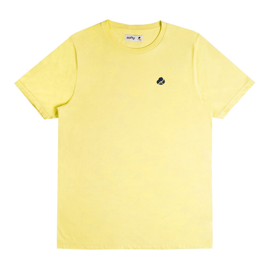 Xofty Kaos Polos Basic O-Neck T-Shirt Cotton 30s Kuning