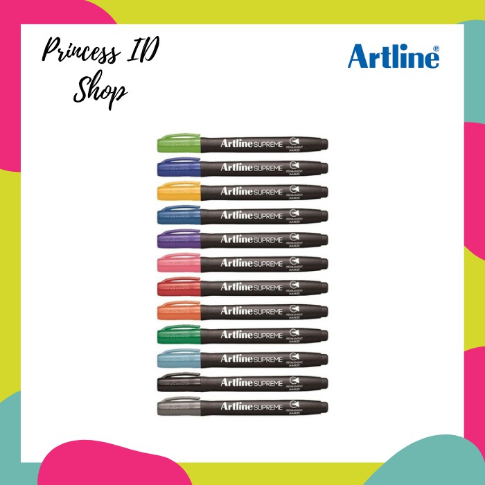 

SPIDOL PERMANENT MARKER METALLIC COLOUR ARTLINE SUPREME EPF-790 12 PCS