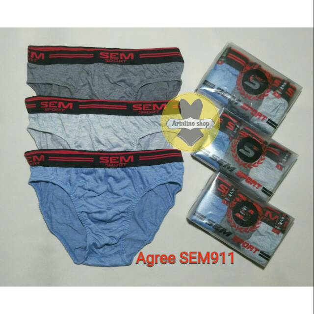 (1pcs) Cd Pria Agree 911 SEM SPORT | Celana Dalam Pria |tx