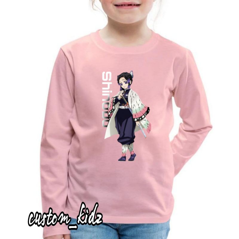 SHINOBU DEMON SLAYER KAOS ANAK LENGAN PANJANG