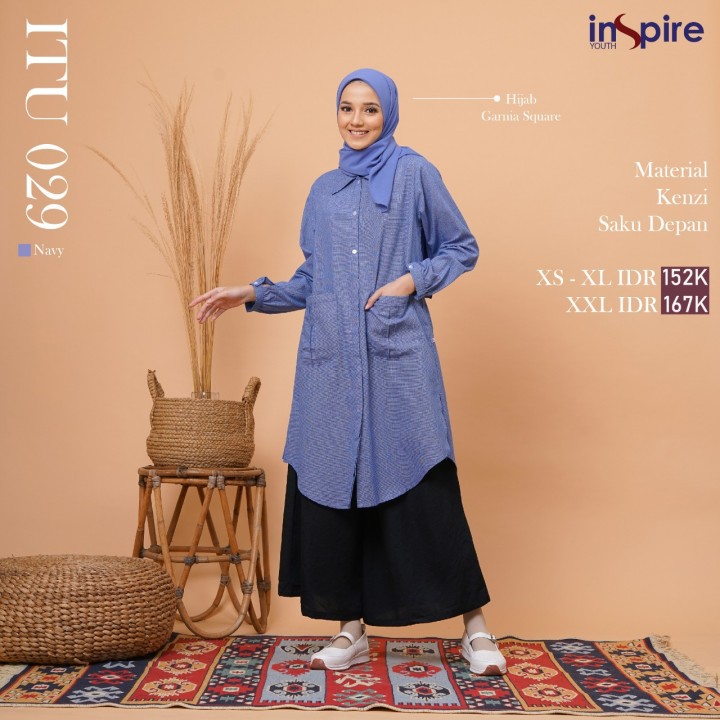 BAJU TUNIK NIBRAS MUSLIM BAJU INSPIRE ITU 029 MUSLIM PROMO TERBARU 2021