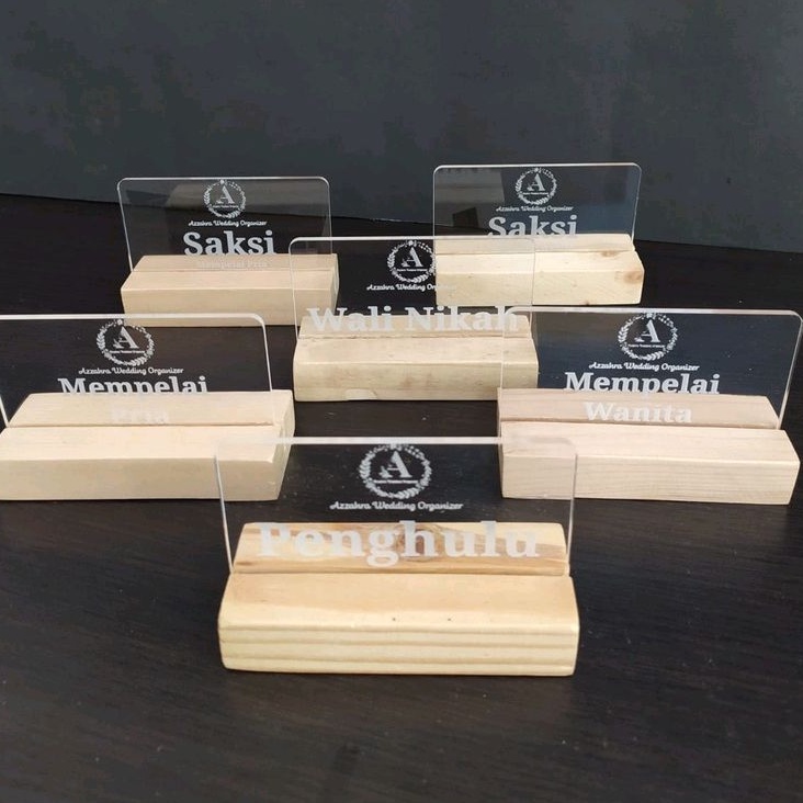 Sign Table Akrilik | Plakat | Papan Nama Meja | Dekorasi Wedding |