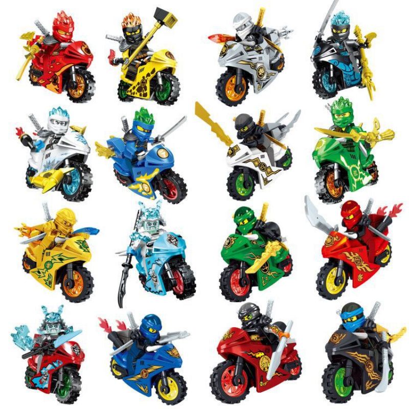 mainan kreatif ninja motor sport LY68218 motor trail ninja go dragon kere Kay Jay Cole Lloyd Nya sen
