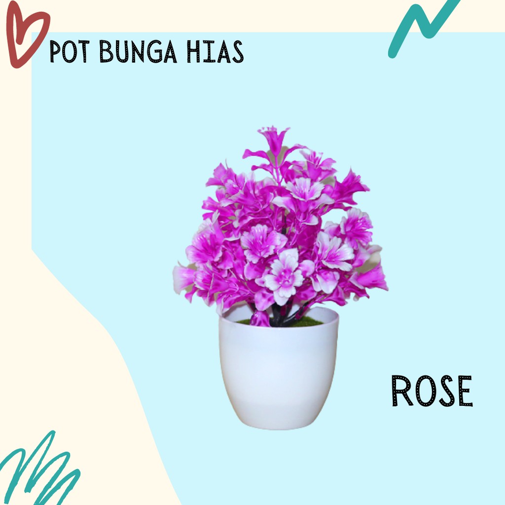 Satu7an PBP27 Tanaman Bunga Plastik Tanaman Hias Bunga Lonceng Dekorasi Rumah Artificial Flower-3