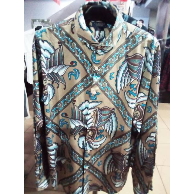 Kemeja semi batik printing by LARUSSO
