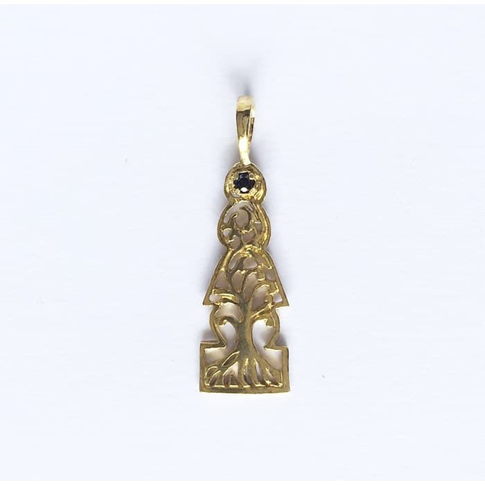 Liontin Pagoda 5 Elemen Kuningan