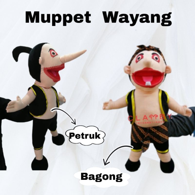 BONEKA TANGAN HAND PUPPET KARAKTER BAGONG DAN PETRUK| BONEKA TANGAN MULUT BISA GERAK