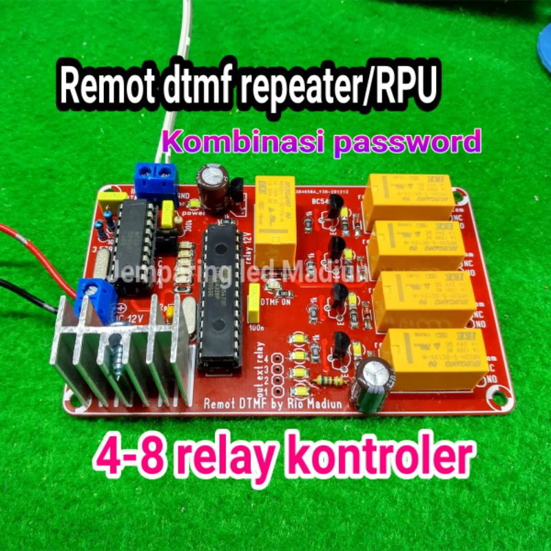 Remote dtmf repeater remot dtmf RPU radio pancar ulang FM VHF UHF max 8 relay