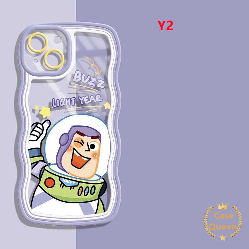 Toy Story Case OPPO A17 A54 A15 A57 A55 A16 A12 A7 A5s A95 A74 A17K A76 A16K A96 A15s F9 A16E A53 A9 A5 A16s A3s A12E A52 A72 A32 Woody Buzz Light Year Wavy Edge Soft Penutup Belakang