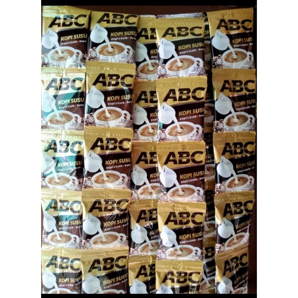 

ABC KOPI ABC SUSU MURAH 1 RENCENG ISI 31gr X 5PCS