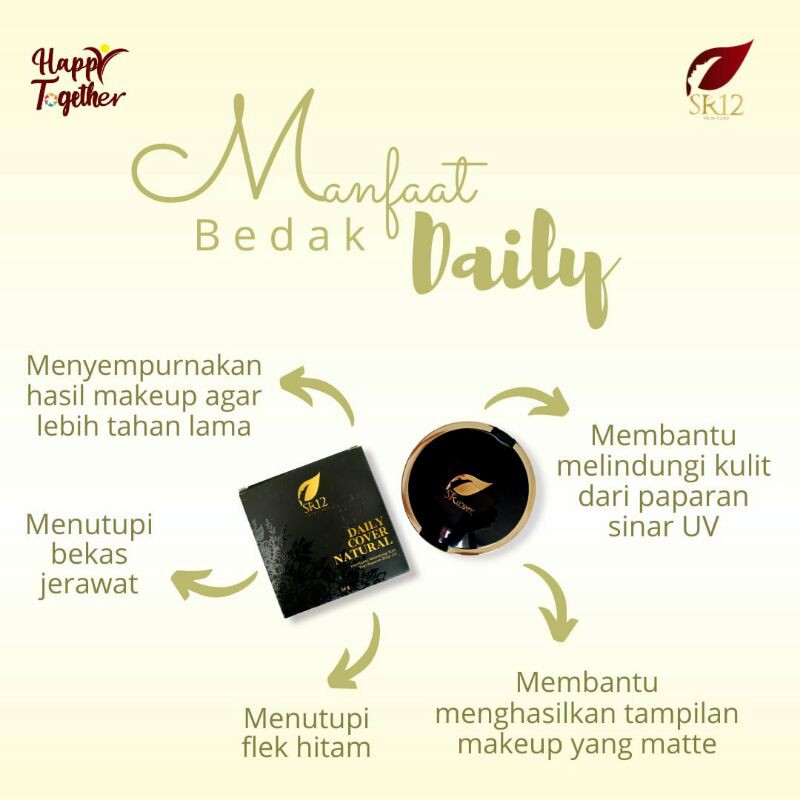 (COD) SR12 BEDAK PADAT PREMIUM/ COMPACT POWDER/ TWO WAY CAKE/ KOSMETIK WANITA-1