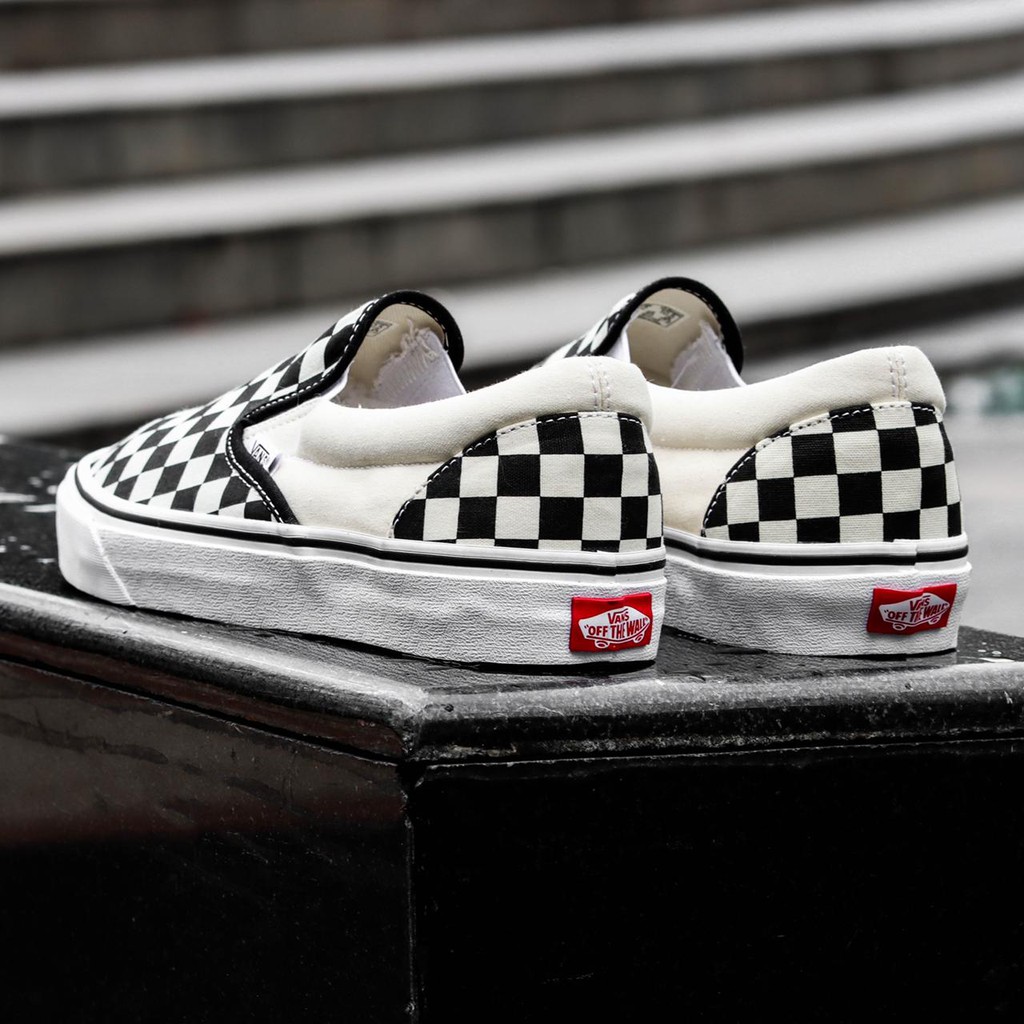 [BNIB] SNEAKERS VANS CLASSIC SLIP ON CHCKERBOARD BW ORIGINAL SEPATU-5