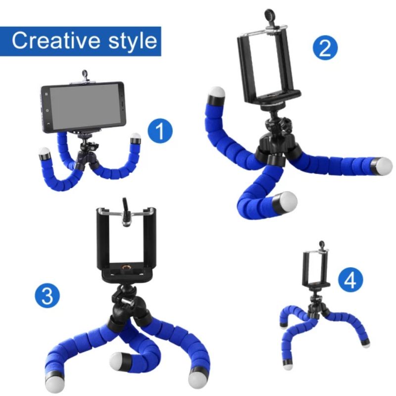 TRIPOD MINI WARNA WARNI LUCU IMUT / TRIPOD MINI SPIDER FREE HOLDER U ORI