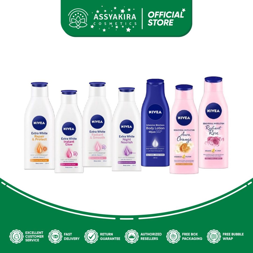 Nivea Body Lotion Extra White (All Varian) 100ml &amp; 200ml