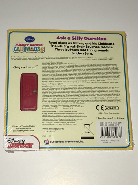 Buku Disney Junior Mickey Mouse Clubhouse Ask A Silly Question Buku Anak Bisa Bunyi Bunyi Lucu Shopee Indonesia