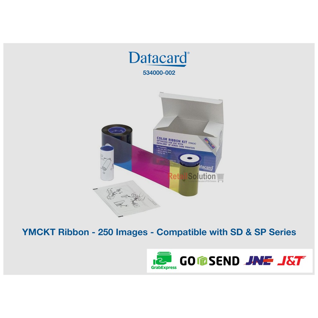 Datacard 534000-002 YMCKT Full Color Ribbon - Original 250 Images