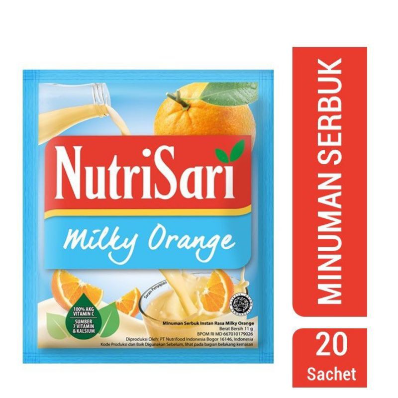 

Nutrisari Milky Orange 20 Sachet