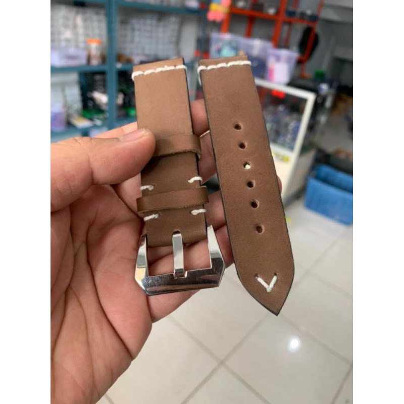 Strap Tali Jam Tangan Kulit Sapi Asli baha import crazy