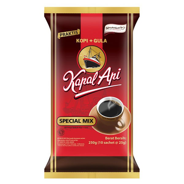 

Kapal Api Coffee Sepecial Mix 10Sx25G Surabaya