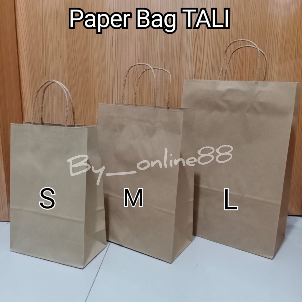 

Paper Bag Coklat All Size Brown Craft // Papper Bag Kertas Souvenir