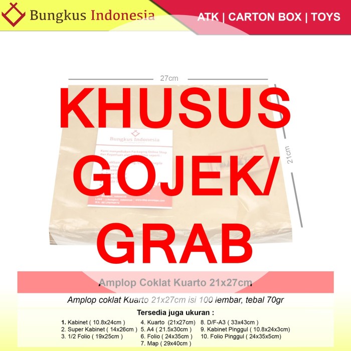 

Menyurat-Surat- Amplop Coklat Kuarto -Surat-Menyurat.