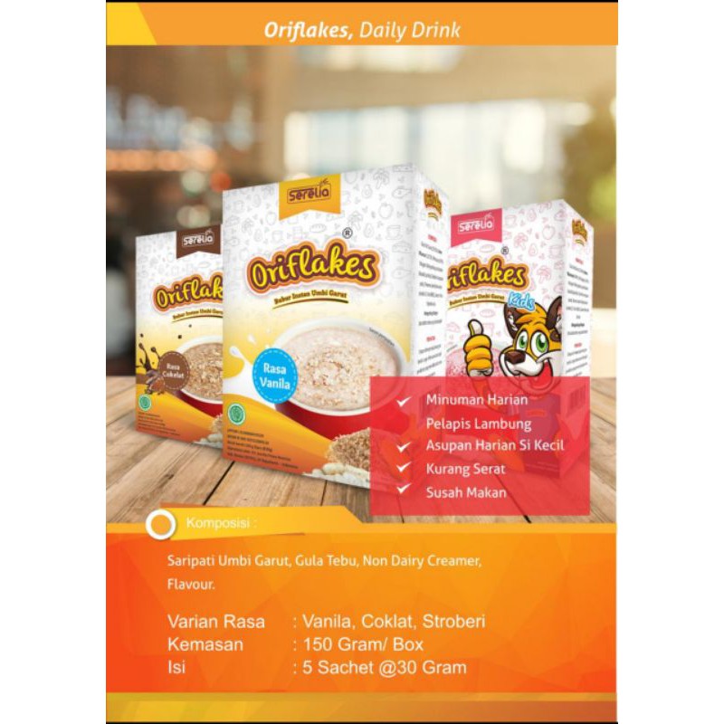 

Oriflakes Daily umbi garut sereal anak KIDS sachet 150 gram madiun