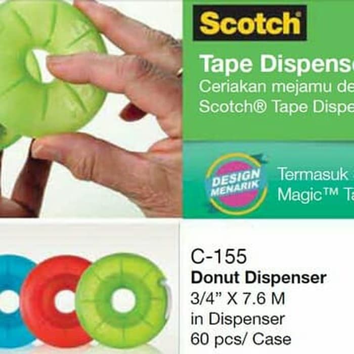 

Dispenser selotip magic tape DONUT Scotch 3M