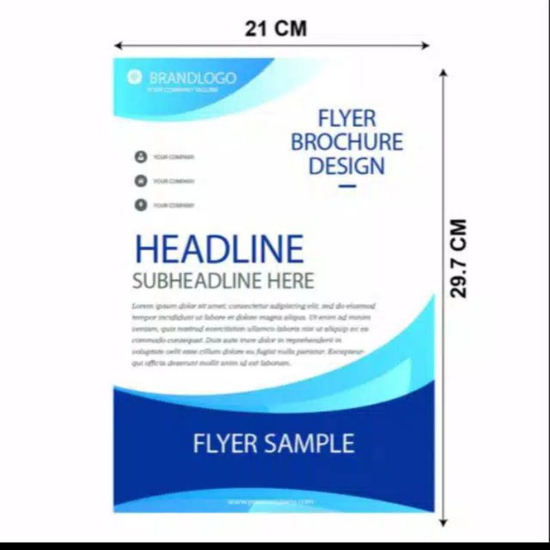 

BROSUR A4 2 RIM KERTAS AP150 GSM CETAK 1 MUKA MURAH - 1 HARI JADI