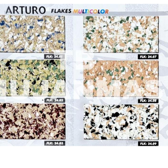 Jual Hot Arturo Cat Tembok Tekstur 1kg Tipe Flk Dinding Pilar Beton Texture Flakes Multicolor 0209