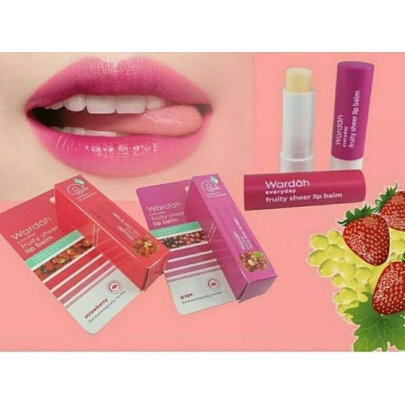 Promo Wardah Lip balm fruity sheer