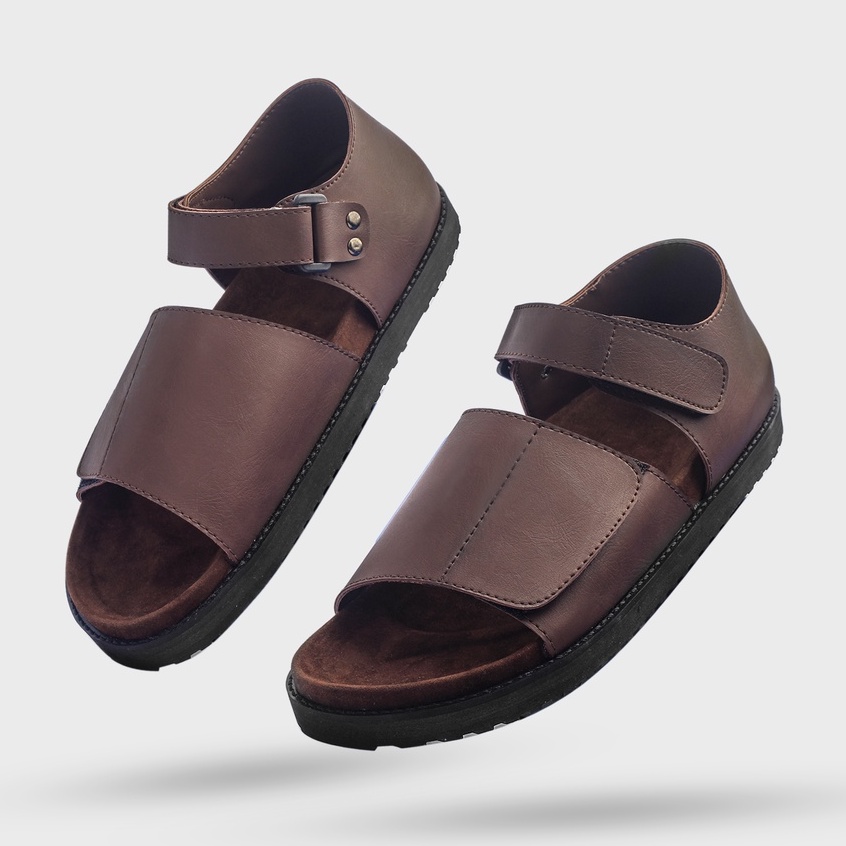 RORIN BROWN |ManNeedMe x GFLAMES| Sandal Jepit Pria Casual Sendal Slide ORIGINAL