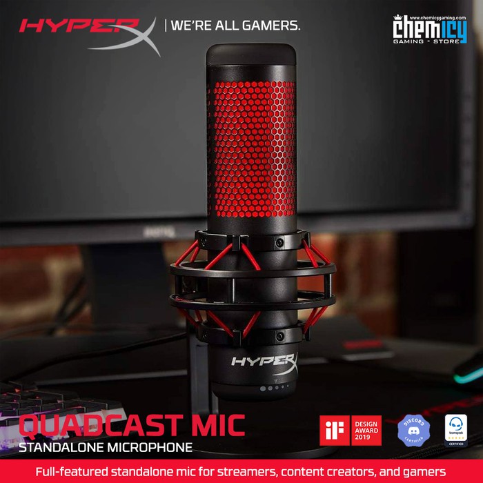 HyperX Quadcast USB Condenser Gaming Microphone