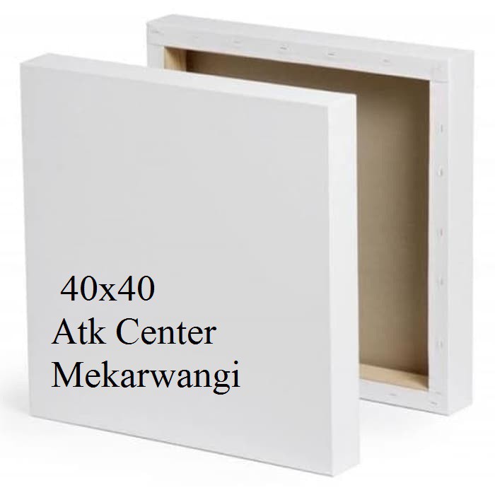 

Canvas Lukis Frame Kayu Ukuran 40 x 40 Untuk Cat acrylic / Cat Minyak / Canvas Putih