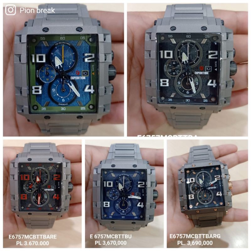 JAM TANGAN EXPEDITION PRIA TITANIUM 6757 | E6757M | E 6757 TITANNIUM ORIGINAL