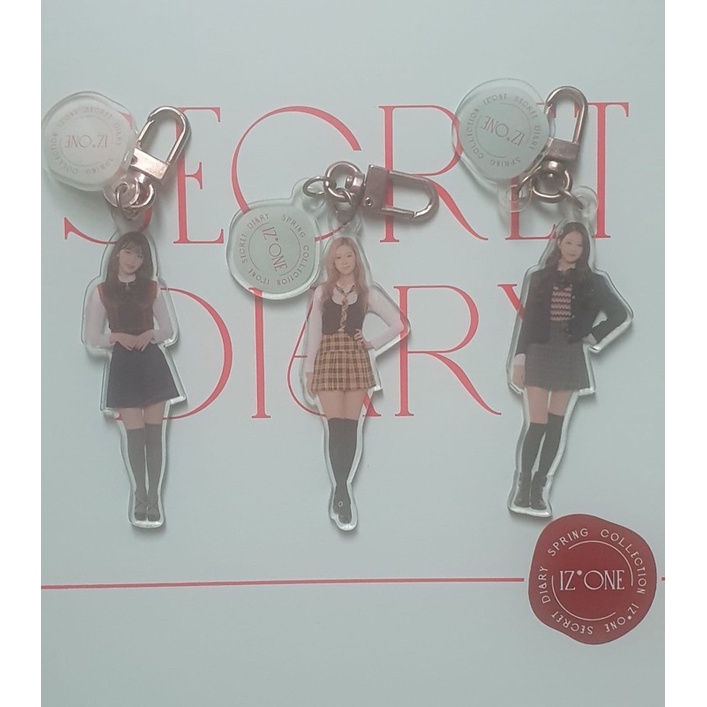 Le Sserafim Ive Izone Iz*one Secret diary keyring Miyawaki Sakura Kim Minju Jang Wonyoung