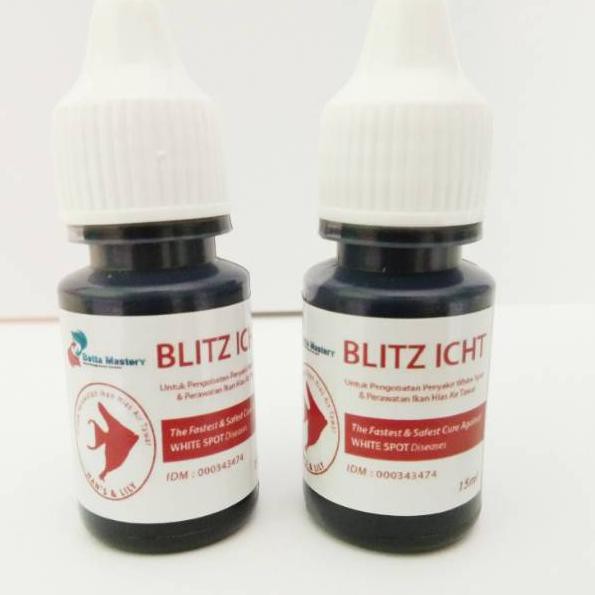 Reborn Blitz ICHT obat biru ikan anti White Spot & jamur methylene blue Itch ikan cupang