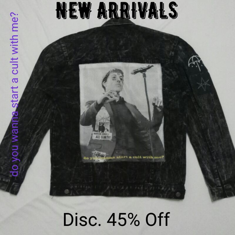 NEW ARRIVALS JAKET DENIM BACKPATCH OLIVER SYKES BMTH