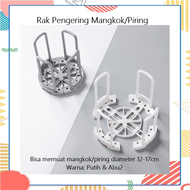 Rak Pengering Mangkok/Piring 12-17cm