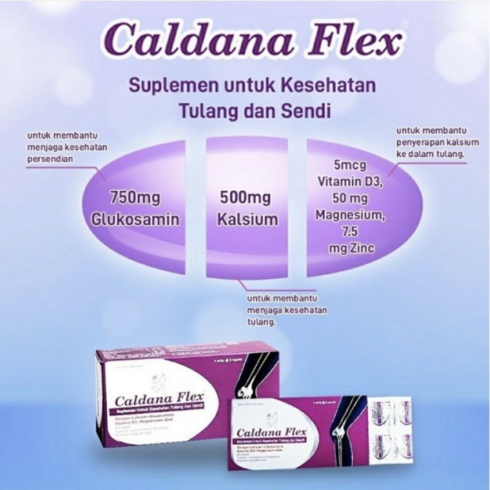 Caldana Flex per Bok isi 30 - Suplemen Kesehatan Tulang &amp; Sendi