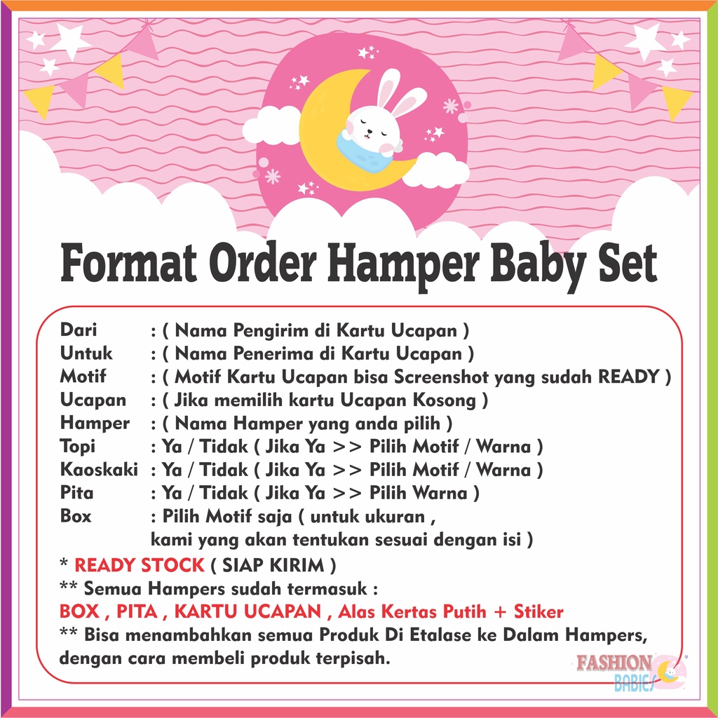 HAMPERS BABY SET / KADO BAYI BARU LAHIR / SET BAJU BAYI BARU LAHIR 0-12 BLN ❤ Fashionbabies ❤