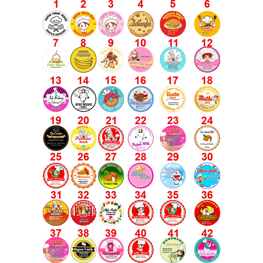 

STICKER LABEL KEMASAN CHROMO, KROMO, CROMO + CUTTING